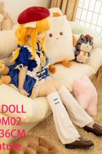 GUAVADOLL DM02 136cm AAカップ ノーマル肌 手描きメイク ビニール製のヘッド 可愛い お嬢ちゃん アニメドール - 画像 (2)