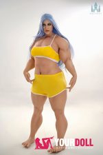 Dolls Castle Kali #S13 160CM Bカップ フルシリコン 顎機能付き Nature肌 デカクリ 外人 ガッシリ ラブドール - 画像 (9)