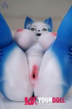 Dolls Castle Fox 60CM(耳含め) フルシリコン Gカップ 狐獣人 ケモノ 爆乳 巨尻 ラブドール - 画像 (5)