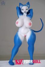 Dolls Castle Fox 60CM(耳含め) フルシリコン Gカップ 狐獣人 ケモノ 爆乳 巨尻 ラブドール - 画像 (19)