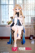 GUAVADOLL F02 152cm Aカップ ノーマル肌 手描きメイク ビニール製のヘッド 綺麗 コスプレ系 付け耳 ラブドール 新品 - 画像 (5)