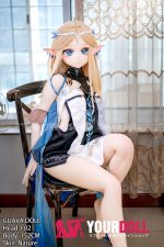 GUAVADOLL F02 152cm Aカップ ノーマル肌 手描きメイク ビニール製のヘッド 綺麗 コスプレ系 付け耳 ラブドール 新品 - 画像 (4)