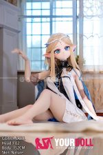 GUAVADOLL F02 152cm Aカップ ノーマル肌 手描きメイク ビニール製のヘッド 綺麗 コスプレ系 付け耳 ラブドール 新品 - 画像 (11)