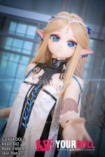 GUAVADOLL F02 160cm Cカップ ノーマル肌 フルPVC製 手描きメイク コスプレ系 付け耳 アニメドール