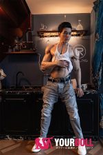 Realing doll 潇涵(Hogan) 180cm フルシリコン 顎機能付き 細マッチョ アジア系 イケメン 男性型ラブドール - 画像 (5)