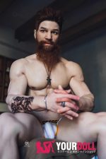 Realing doll 耀冉(Winthrop) 180cm フルシリコン 欧米系 髭面 熟男 男性型ラブドール - 画像 (3)