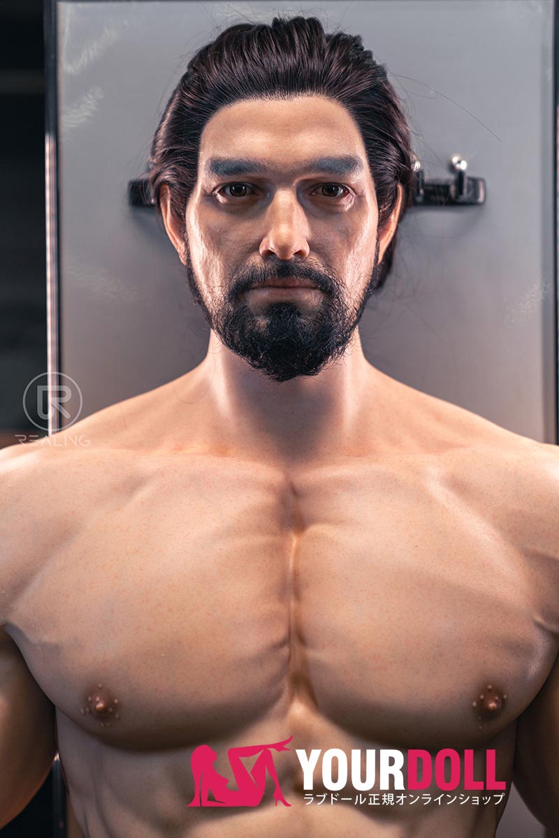 Realing doll 英睿(Austin) 183cm フルシリコン がたい マッスル 髭面 男性型ラブドール - 画像 (1)