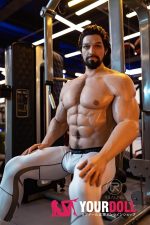 Realing doll 英睿(Austin) 183cm フルシリコン がたい マッスル 髭面 男性型ラブドール - 画像 (12)