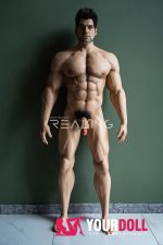 Realing doll 塞尔比(Selby) 183cm フルシリコン 顎機能付き がたい マッスル 髭面 男性型ラブドール - 画像 (3)