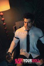Realing doll 塞尔比(Selby) 183cm フルシリコン 顎機能付き がたい マッスル 髭面 男性型ラブドール - 画像 (7)