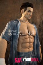 Realing doll 赛恩(SAYN) 183cm フルシリコン 顎機能付き 筋肉 長身 がたい アジア系 男性型ラブドール - 画像 (10)