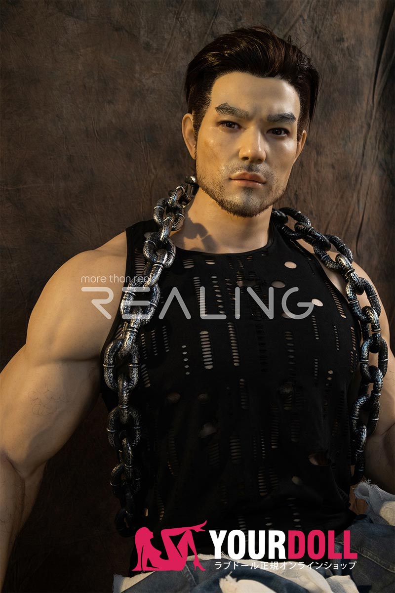 Realing doll 赛恩(SAYN) 183cm フルシリコン 顎機能付き 筋肉 長身 がたい アジア系 男性型ラブドール - 画像 (1)