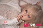 Shedoll Yuanyuan(沅沅) 148cm Dカップ フルシリコン リアルな肌質感付き 顎機能追加可 欧米系 愛嬌 ほくろ ラブドール - 画像 (28)