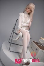 Shedoll Yuanyuan(沅沅) 148cm Dカップ フルシリコン リアルな肌質感付き 顎機能追加可 欧米系 愛嬌 ほくろ ラブドール - 画像 (22)