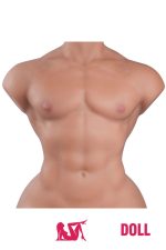 Tantaly Mark Pro 16.5kg 小麦肌 トルソー 男性型 腹筋割れ シリコン製のペニスx3付き 巨根 半身ラブドール - 画像 (14)
