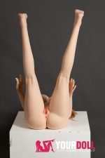 Aibei Doll #AB21 153cm-肥満 Mカップ White肌 シリコンヘッド+TPEボディ 顎機能付き ブロンド 熟女 魅惑の谷間 ラブドール - 画像 (13)