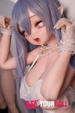 ElsaBabe 浅香萌里 RAD043 148cm-L ピンク肌 フルシリコン メロメロ 舌出し ハート目 エルフ耳 アニメドール - 画像 (5)