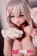 ElsaBabe 歌川美希 RAD051 148cm-L ピンク肌 フルシリコン 猫系彼女 メイド 赤面 舌出し ラブドール 新品 - 画像 (15)