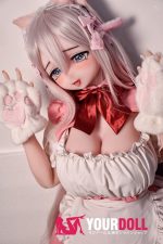 ElsaBabe 歌川美希 RAD051 148cm-L ピンク肌 フルシリコン 猫系彼女 メイド 赤面 舌出し ラブドール 新品 - 画像 (26)