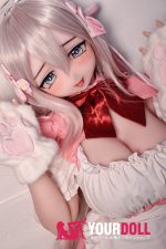 ElsaBabe 歌川美希 RAD051 148cm-L ピンク肌 フルシリコン 猫系彼女 メイド 赤面 舌出し ラブドール 新品 - 画像 (12)