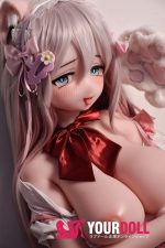 ElsaBabe 歌川美希 RAD051 148cm-L ピンク肌 フルシリコン 猫系彼女 メイド 赤面 舌出し ラブドール 新品 - 画像 (10)