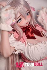 ElsaBabe 歌川美希 RAD051 148cm-L ピンク肌 フルシリコン 猫系彼女 メイド 赤面 舌出し ラブドール 新品 - 画像 (24)
