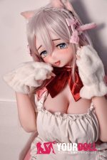 ElsaBabe 歌川美希 RAD051 148cm-L ピンク肌 フルシリコン 猫系彼女 メイド 赤面 舌出し ラブドール 新品 - 画像 (23)