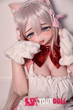 ElsaBabe 歌川美希 RAD051 148cm-L ピンク肌 フルシリコン 猫系彼女 メイド 赤面 舌出し ラブドール 新品 - 画像 (22)