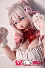 ElsaBabe 歌川美希 RAD051 148cm-L ピンク肌 フルシリコン 猫系彼女 メイド 赤面 舌出し ラブドール 新品 - 画像 (18)