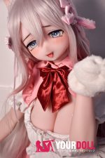 ElsaBabe 歌川美希 RAD051 148cm-L ピンク肌 フルシリコン 猫系彼女 メイド 赤面 舌出し ラブドール 新品 - 画像 (8)