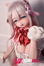 ElsaBabe 歌川美希 RAD051 148cm-L ピンク肌 フルシリコン 猫系彼女 メイド 赤面 舌出し ラブドール 新品 - 画像 (2)