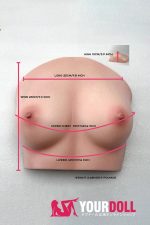 Climax B-59 おっぱいオナホ 2.68kg シリコン製 Cinnamon肌 ゼリー胸付き ぱいずり 大人のおもちゃ - 画像 (6)