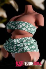 Climax #160 30.5kg Black肌 STPE製 トルソー ゼリー胸付き オナホール - 画像 (2)