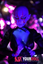 Climax Momoko #Si60cm-L 2.5kg フルシリコン 1穴あり Blue肌 エルフ耳 人外系 フィギュア - 画像 (6)