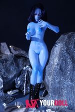 Climax Momoko #Si60cm-L 2.5kg フルシリコン 1穴あり Blue肌 エルフ耳 人外系 フィギュア - 画像 (25)
