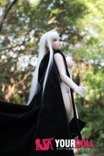 Climax Momoko #Si60cm-M 2.5kg フルシリコン 1穴あり White肌 エルフ耳 白髪 ミステリー フィギュア - 画像 (2)