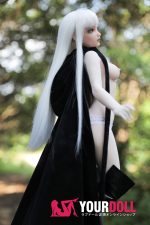 Climax Momoko #Si60cm-M 2.5kg フルシリコン 1穴あり White肌 エルフ耳 白髪 ミステリー フィギュア - 画像 (10)