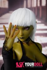 Climax Momoko #Si60cm-L 2.5kg フルシリコン 1穴あり Olive肌 エルフ耳 クール系 フィギュア 新品 - 画像 (2)