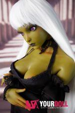 Climax Momoko #Si60cm-L 2.5kg フルシリコン 1穴あり Olive肌 エルフ耳 クール系 フィギュア 新品 - 画像 (4)