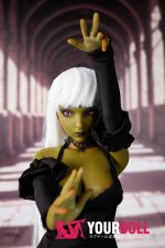 Climax Momoko #Si60cm-L 2.5kg フルシリコン 1穴あり Olive肌 エルフ耳 クール系 フィギュア 新品 - 画像 (12)