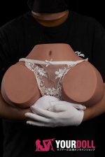 Climax RS-6 シリコン製 10.55kg トルソー 巨尻 2穴あり Black肌 お尻の柔らか仕上げ付き オナホール