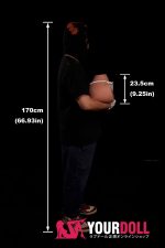 Climax RS-6 シリコン製 10.55kg トルソー 巨尻 2穴あり Black肌 お尻の柔らか仕上げ付き オナホール - 画像 (5)