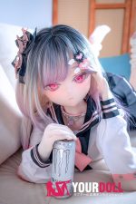 CroissantDoll(羊角社Doll) #B04 155cm-plus 手描きメイク ビニール製のヘッド ホワイト肌 綺麗 等身大 同じ服購入可 ラブドール
