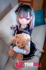 CroissantDoll(羊角社Doll) #B04 155cm-plus 手描きメイク ビニール製のヘッド ホワイト肌 綺麗 等身大 同じ服購入可 ラブドール - 画像 (2)