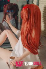 CroissantDoll(羊角社Doll) #B04 155cm 手描きメイク ビニール製のヘッド ホワイト肌 等身大 彼シャツ 同じ服購入可 ラブドール - 画像 (2)