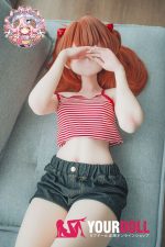 CroissantDoll(羊角社Doll) #B04 155cm 手描きメイク ビニール製のヘッド ホワイト肌 ツンデレ コスプレ系 同じ服購入可 ラブドール - 画像 (3)