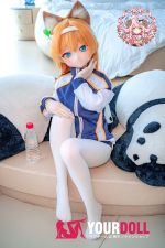 CroissantDoll(羊角社Doll) #B04 141cm 手描きメイク ビニール製のヘッド ホワイト肌 女狐 癒し 同じ服購入可 ラブドール - 画像 (4)