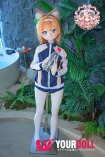 CroissantDoll(羊角社Doll) #B04 141cm 手描きメイク ビニール製のヘッド ホワイト肌 女狐 癒し 同じ服購入可 ラブドール - 画像 (12)