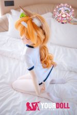 CroissantDoll(羊角社Doll) #B04 141cm 手描きメイク ビニール製のヘッド ホワイト肌 女狐 癒し 同じ服購入可 ラブドール - 画像 (5)