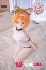 CroissantDoll(羊角社Doll) #B04 141cm 手描きメイク ビニール製のヘッド ホワイト肌 女狐 癒し 同じ服購入可 ラブドール - 画像 (2)